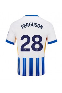 Brighton Evan Ferguson #28 Fotballdrakt Hjemme Klær 2024-25 Korte ermer